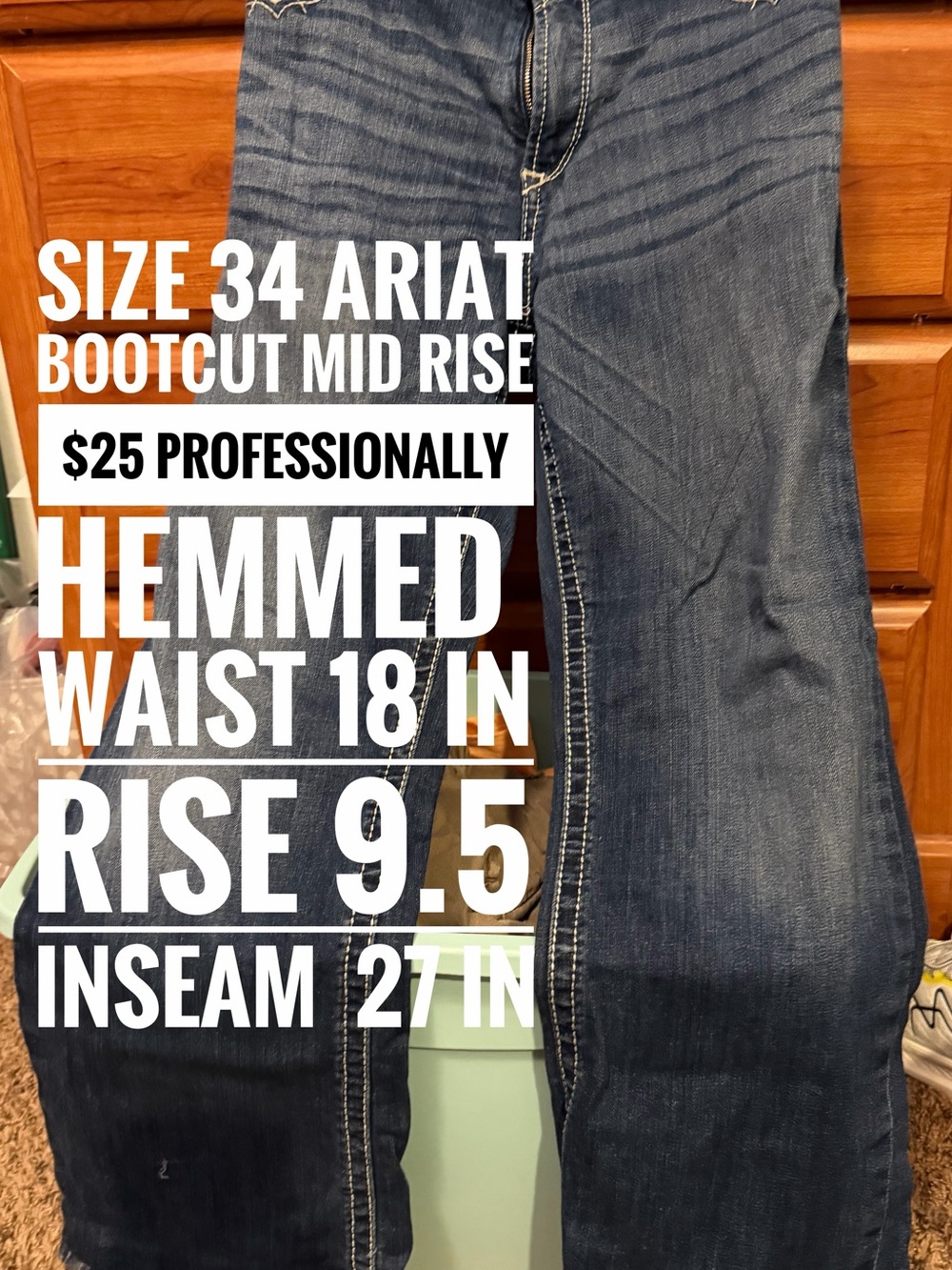 Ariat Women's Bootcut Jeans in Dark Blue Wash